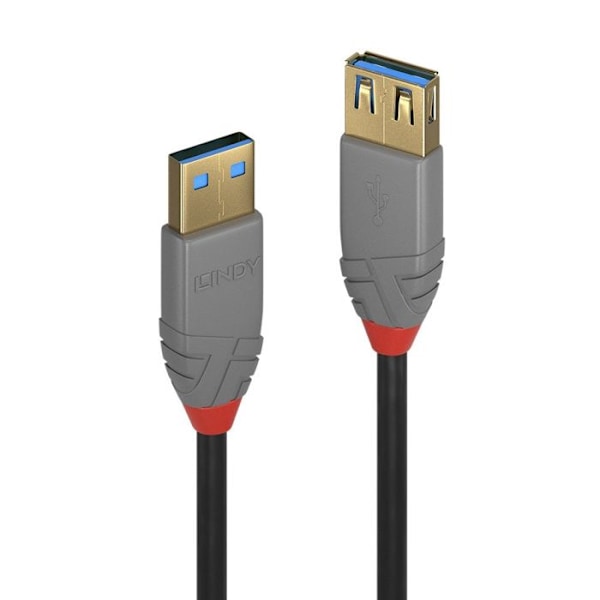 USB 3.0 type A forlængerkabel - Anthra Line - 1m - LINDY