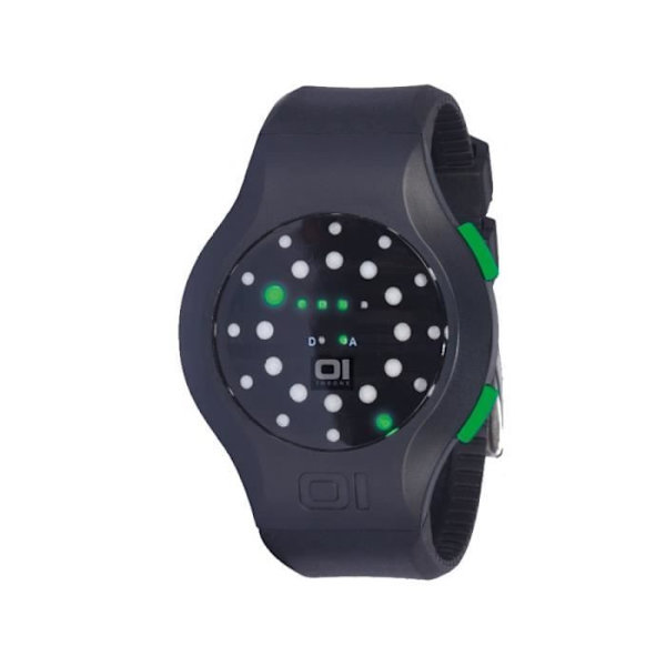 Ur - The One - MK202G3 - Quartz - Digital - Sort Silikone Svart, Grön