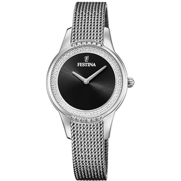 Dameur til kvinder - Festina - 20494 - Analog - Rustfrit stål - 12 Swarovski Grå