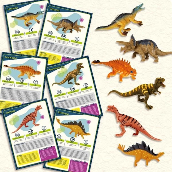 En måned med dinosaurerne - Videnskabssæt - JEG ER EN GENIUS - 31 dinosaurer