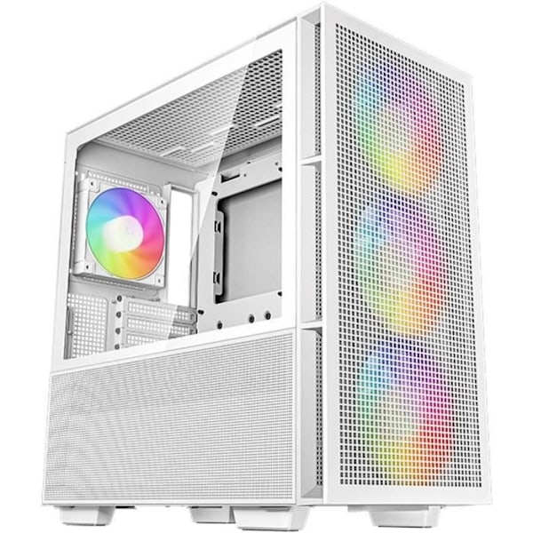 PC-kabinet uden strømforsyning - DEEPCOOL CH560 (Hvid) - Midt-tårn - E-ATX-format - A-RGB-blæsere