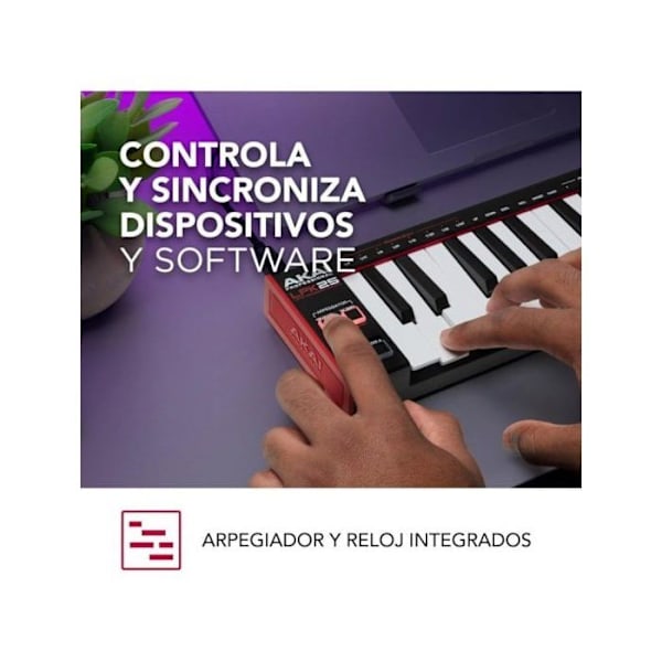 Klavier Master - Akai - LPK25 Mk2 - 25 Mini-Taster - USB - Indbygget Arpeggiator