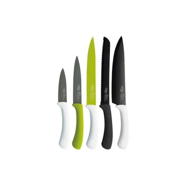 Knivsæt - San Ignacio - Rustfrit stål - 5 stk - Flerfarvet - Non-stick Flerfärgad