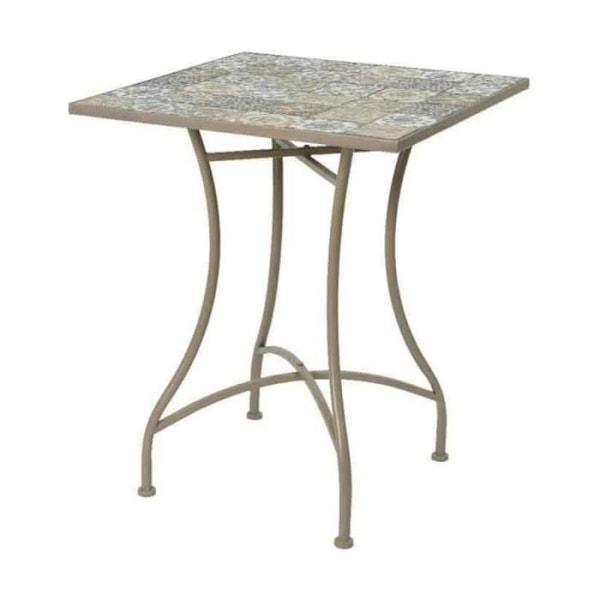 Sidebord - Bistro - Brun - 58 x 58 x 72 cm - Let at montere - Klassisk stil kastanj