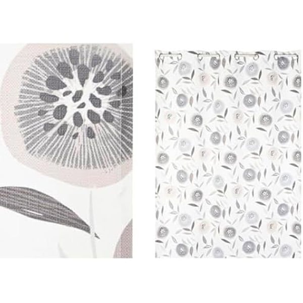 Verho - ESPRIT - Kukkaprintti - 140 x 260 cm - Monivärinen - Sisäkäyttöön Flerfärgad