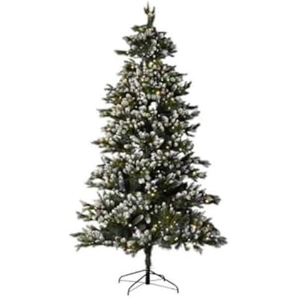 Julgran - HOME ESPRIT - Snögrön - 240 cm - Polyeten - Flerfärgad Flerfärgad