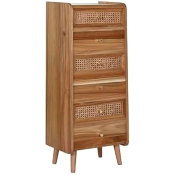 Kommode - HOME ESPRIT - Mørk Akacietræ - 45 x 97 x 35 cm - Skuffe(r) - Nem montering Flerfärgad