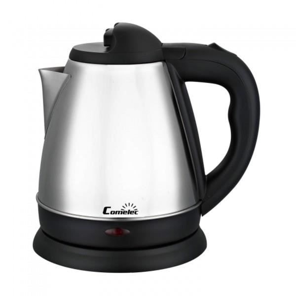 Kedel - COMELEC - WK7316 - 1,2 L - 1600W - Sort og rustfrit stål - Anti-kalksystem