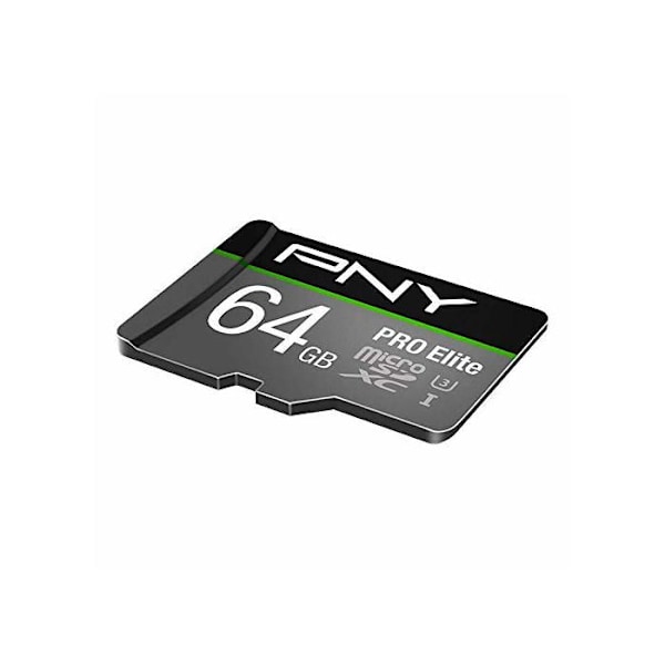 PNY Pro Elite 64 Gt Micro SD -muistikortti - Class XC Class 10 / UHS-I U3A1 V30+SD
