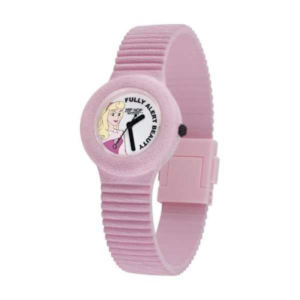Kello - Hip Hop - Aurora Be Bright Be Bold - 32mm - Kvartsi - Silikoni Rose Lyserød