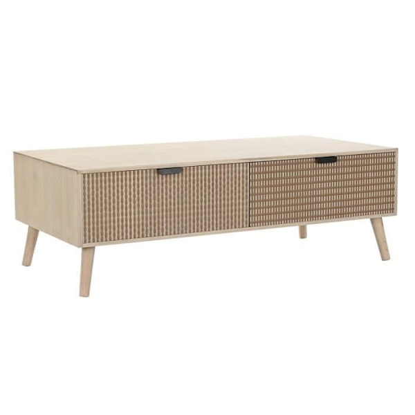 Soffbord - Boho - Brun - MDF, Gran - 120 cm