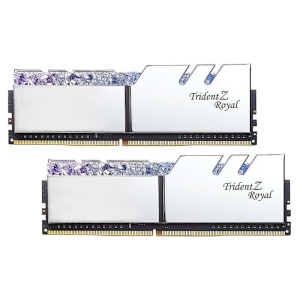 G.Skill Trident Z Royal 64 GB (2 x 32 GB) DDR4 3600 MHz CL16 - Sølv - Dual Channel Kit 2 DDR4 RAM-moduler PC4-28800 - F4-3600