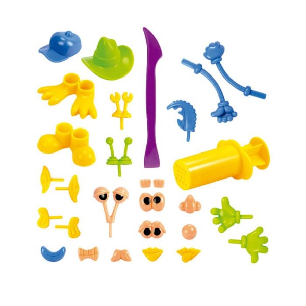 Luova lelu - MILAN - Monsieur Heureux Modeling Dough Box - Lapset 3 vuotta ja sitä vanhemmat - Monivärinen ja sininen Flerfarvet