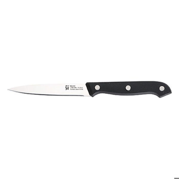 San Ignacio SG-4181 køkkenkniv og holdersæt sort rustfrit stål 6 stk. Svart