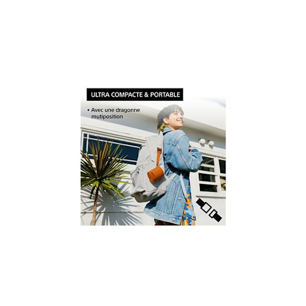 Bluetooth-nomadikaiutin - SONY - SRS-XB100 - Akunkesto 16h - Vesitiivis IP67 - Voimakas ääni Korall