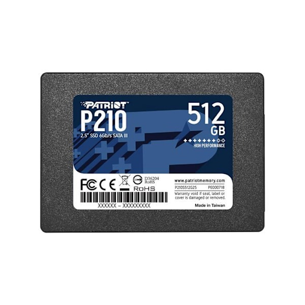 P210 SATA SSD-hårddisk
