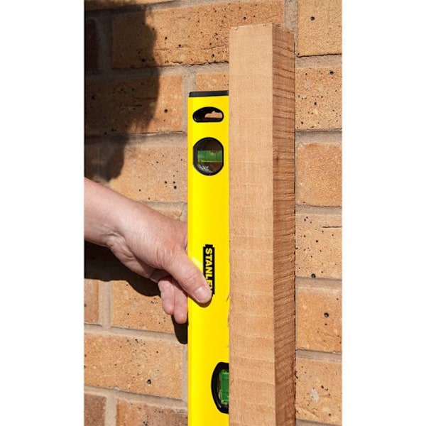 Putkimainen taso - Stanley - 60 cm - Tarkkuus 0,5 mm/m ja 1 mm/m - Iskunkestävät kärjet