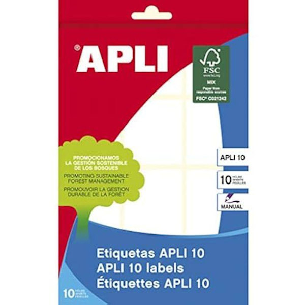 Apli 01652 Pyöristetyt reunatarrat 36 x 40 mm 10 kpl pakkaus