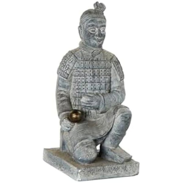 Koristehahmo - HOME ESPRIT - Warrior - Vaaleanharmaa - Monivärinen - 39 x 35 x 78 cm Flerfärgad