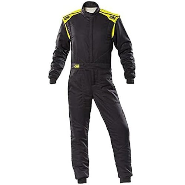 Racerdragt - OMP - First-S Mono Anthr/Fluo Yellow - Str. 50 - FIA 8856-2018 - Høj kvalitet Anthr./Fluo Gul
