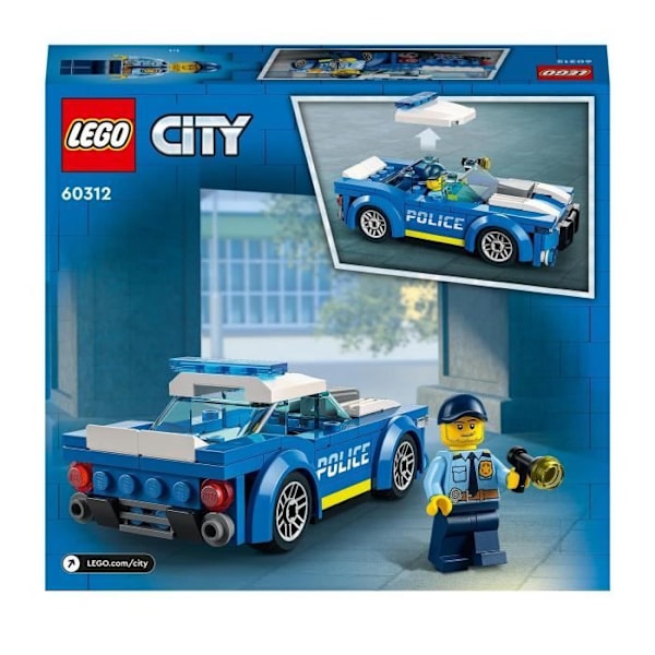 LEGO® 60312 stadspolisbil, leksak för barn från 5 år med minifigurofficer, presentidé, äventyrsserie Flerfärgad