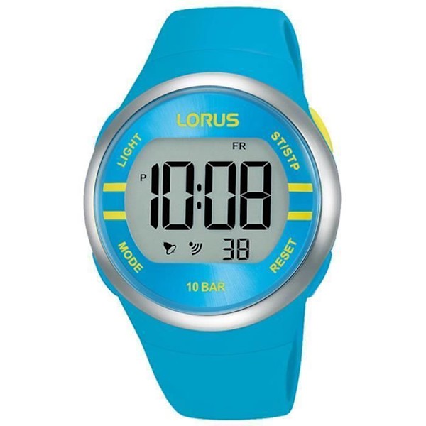 Dameur kvinde - LORUS - R2341NX9 - Sport - Kvarts - Chronograf - Alarm Blå, Grå