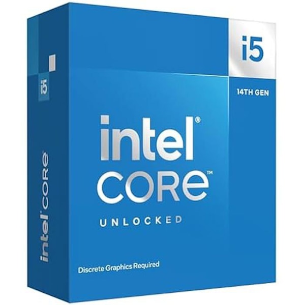 Processor - INTEL - Core I5-14600KF - 14 kerner - 20 tråde - 5,3 GHz Turbo