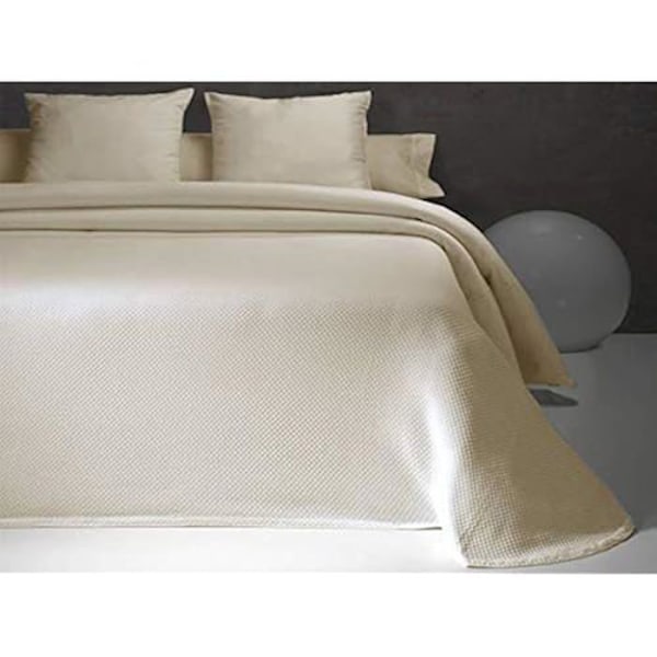 Bouti sengetæppe - JAVIER LARRAINZAR - Beige - 180 x 270 cm - Jacquard stof - Soft touch Beige