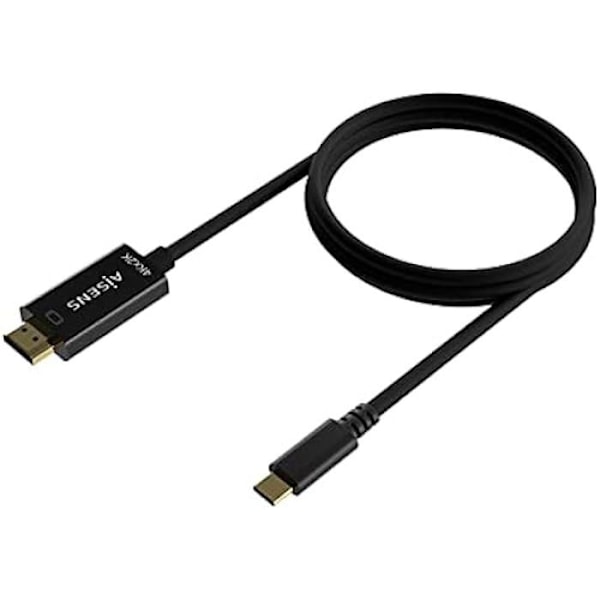AISENS A109-0624 USB Type-C MACHO HDMI MACHO 4K HDMI Converter Kabel 1,8M NEGRO Svart