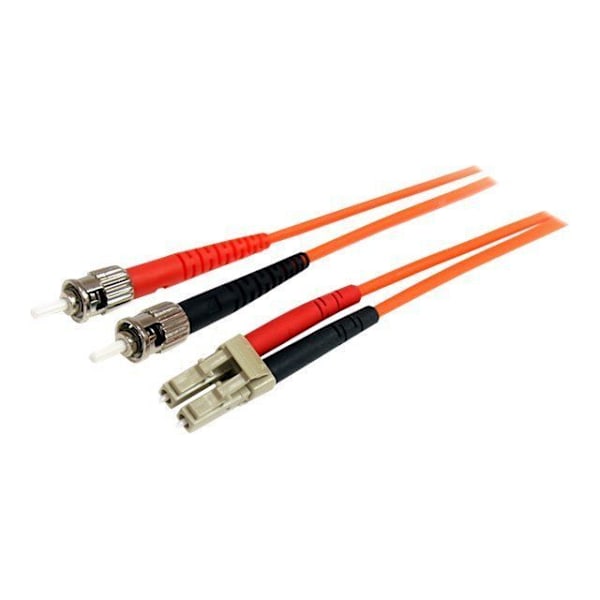 Duplex fiberoptisk patchkabel 62.5/125 multimode 2 m LC - ST - STARTTECH
