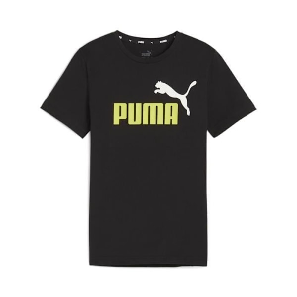 T-shirt barn - Puma - Essential - Svart/lime sheen - 100% bomull - Kort ärm Svart/lime glans 15-16 år gammal