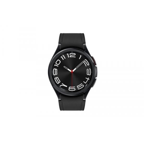 Samsung Galaxy Watch6 Classic. Berøringsskærm. Batterikapacitet: 300 mAh. Vægt: 52g. Remfarve: Sort. System