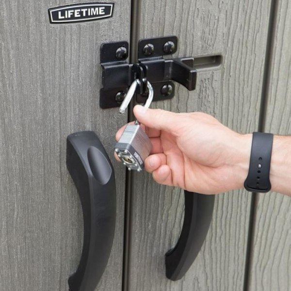 LIFETIME TRÄDGÅRDSFÖRRÅD I POLYETEN 136X70X172CM UTRUSTNING FÖR UTOMHUSBRUK
