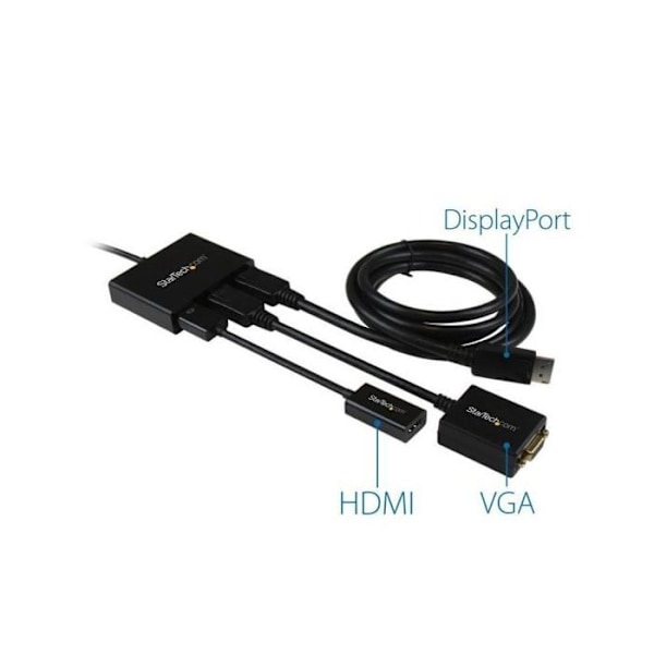 Videodistributør - STARTECH - Multi-skærms DisplayPort splitte til 3x DisplayPort - Plastikhus