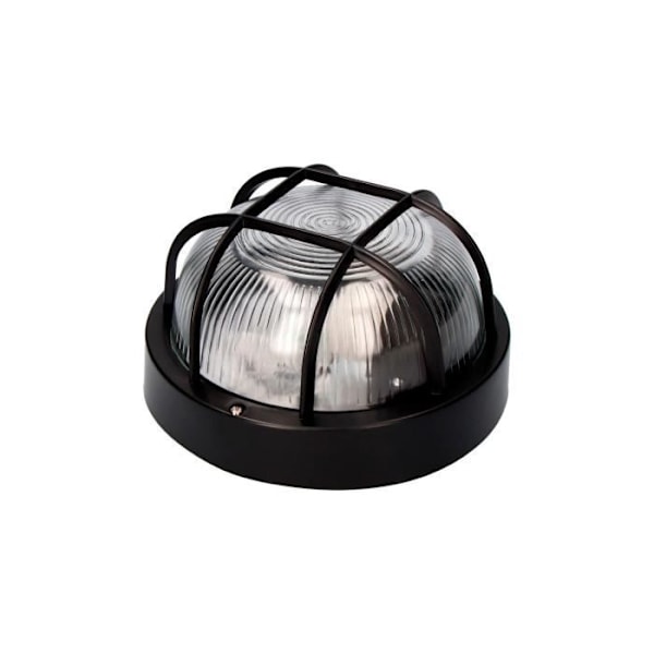 Svart vägglampa IP54 1xE27 40W Ø18,5x10,4cm - GENERISK - Modell Tarragone