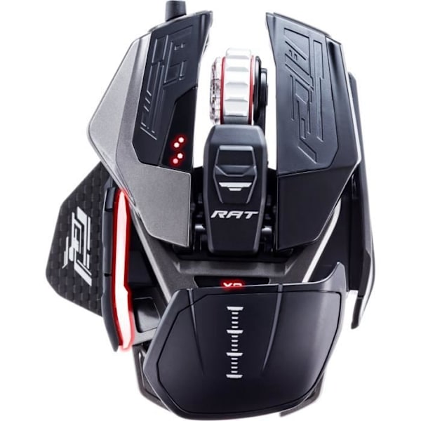 Madcatz RAT X3 - Anpassningsbar RGB trådad spelmus - PWM3389 Sensor 16000 DPI & 3000Hz - Omron Switch Svart