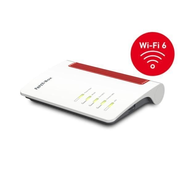 Reititin - AVM - FRITZ!Box 5530 Fiber Edition - Wi-Fi 6 - 2.5 Gigabit Ethernet - Kaksitaajuus Valkoinen