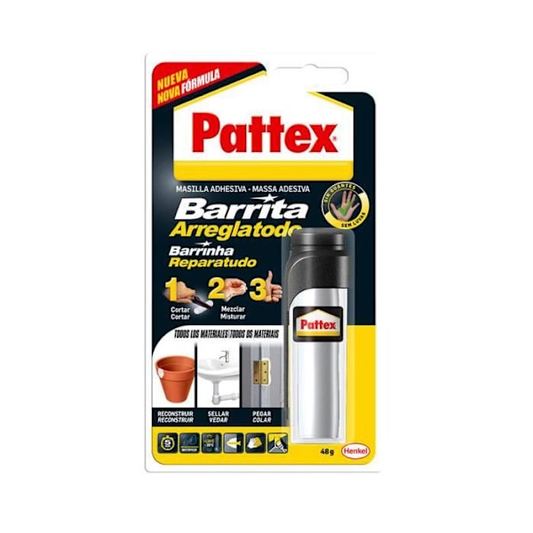 Lim - Pattex - BARRITA ARREGLATODO - 48 g - Vit - Tvåkomponents epoxi Vit
