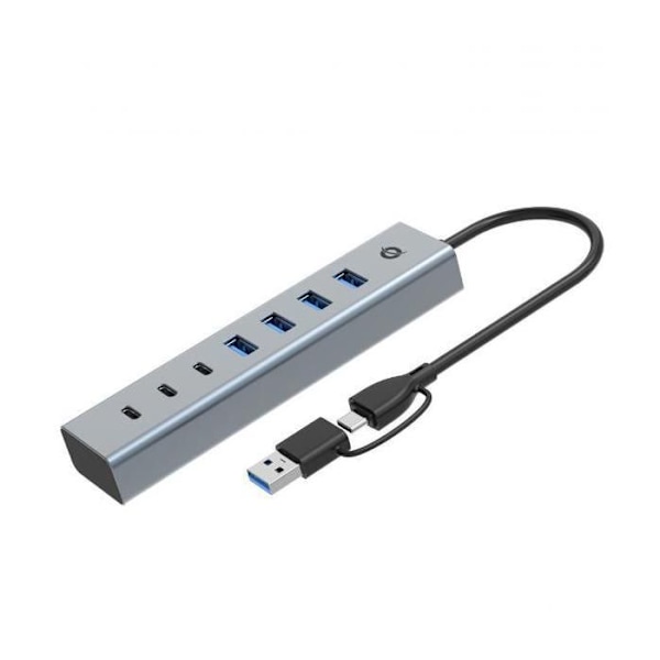 7-portti Usb 3.0 Hub 5gbps Usb-c X 3