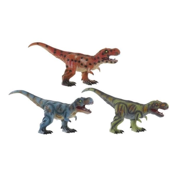 DKD Home Decor Fluffy Dinosaur (3 st)