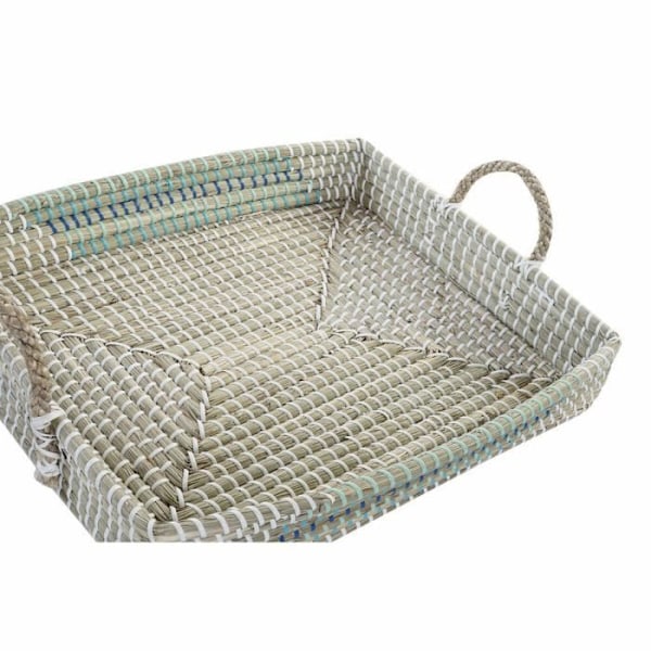 naturlig turkis hvid tropisk brætspil (48 x 38 x 15 cm) - Farve: TURKIS