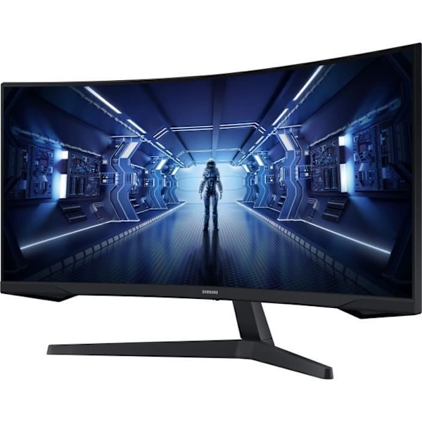 Kaareva PC-pelinäyttö - SAMSUNG - ODYSSEY G5 - G55T C34G55TWWP - 34 tuuman UWQHD - VA-paneeli - 1 ms - 165 Hz - HDMI / DisplayPort / USB