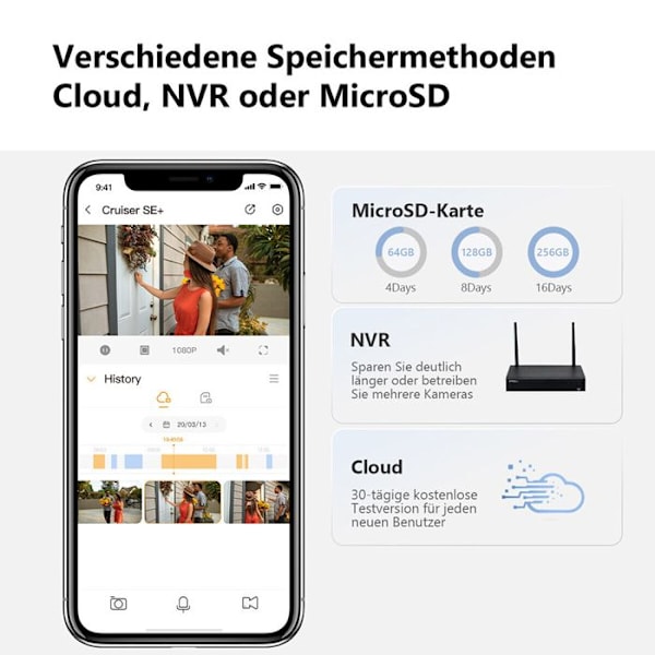 Caméra udendørs Cruiser SE (IPC-K7CP-5H1WF) 5MP, indbygget mikrofon, menneskedetektion, natvision Imou