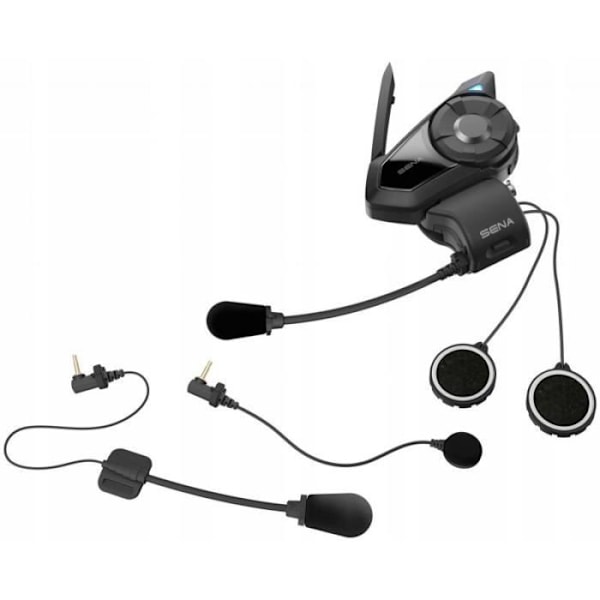 Intercom Motorcykel - SENA - 30K - Bluetooth - Svart - Brusreducering - 5h kommunikation Svart