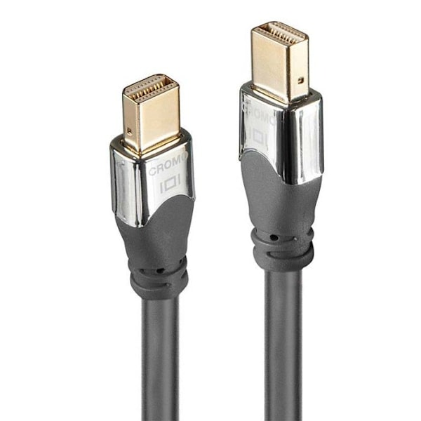 Mini DisplayPort - LINDY - 2m - UHD 4K - Kullatut liittimet - Kolminkertainen suojaus Grå