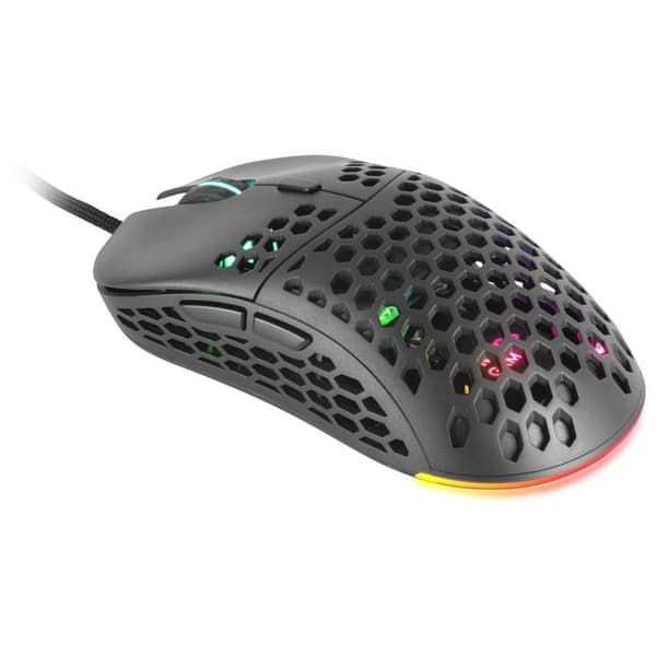 Spelmus - MARS GAMING - MM55 RGB - 12800 DPI - 7 programmerbara knappar - Trådad svart