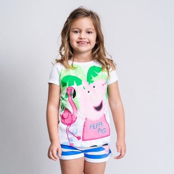Cerda Peppa Pig baby pige t-shirt og shorts sæt - hvid - 2 år hvid 2 år