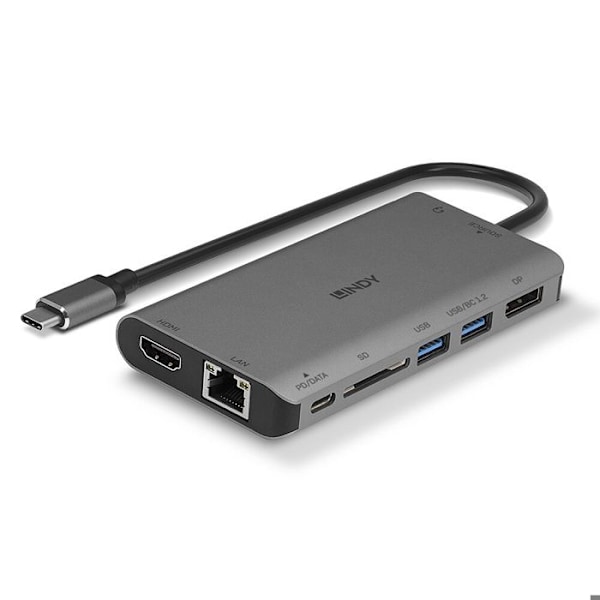 USB-C dockingstation - LINDY - 43323 - Kompakt - Multifunktionel - Universal