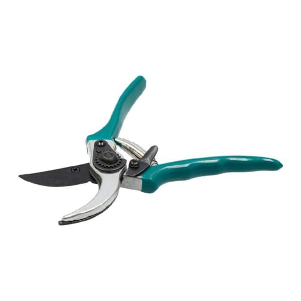 Handskar - Grön Inox - Trädgårdssax - Böjd blad - Ergonomisk - Säkerhetslås grön, svart