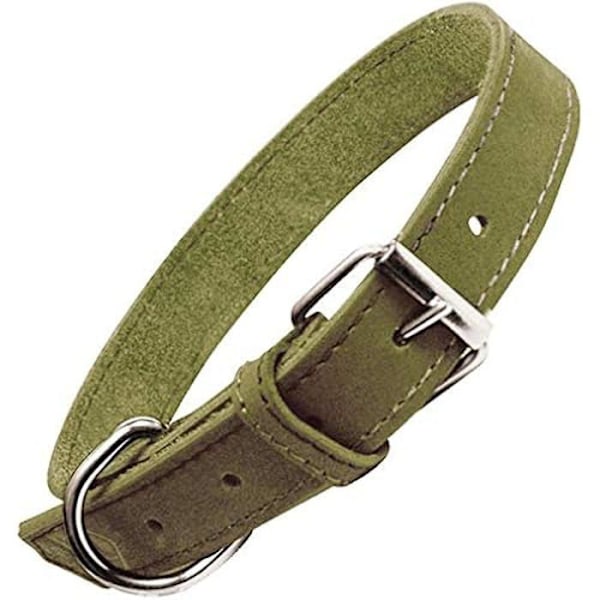 Halskæde - GLORIA - Nubuck - Grøn - Justerbar - D-ring Grön